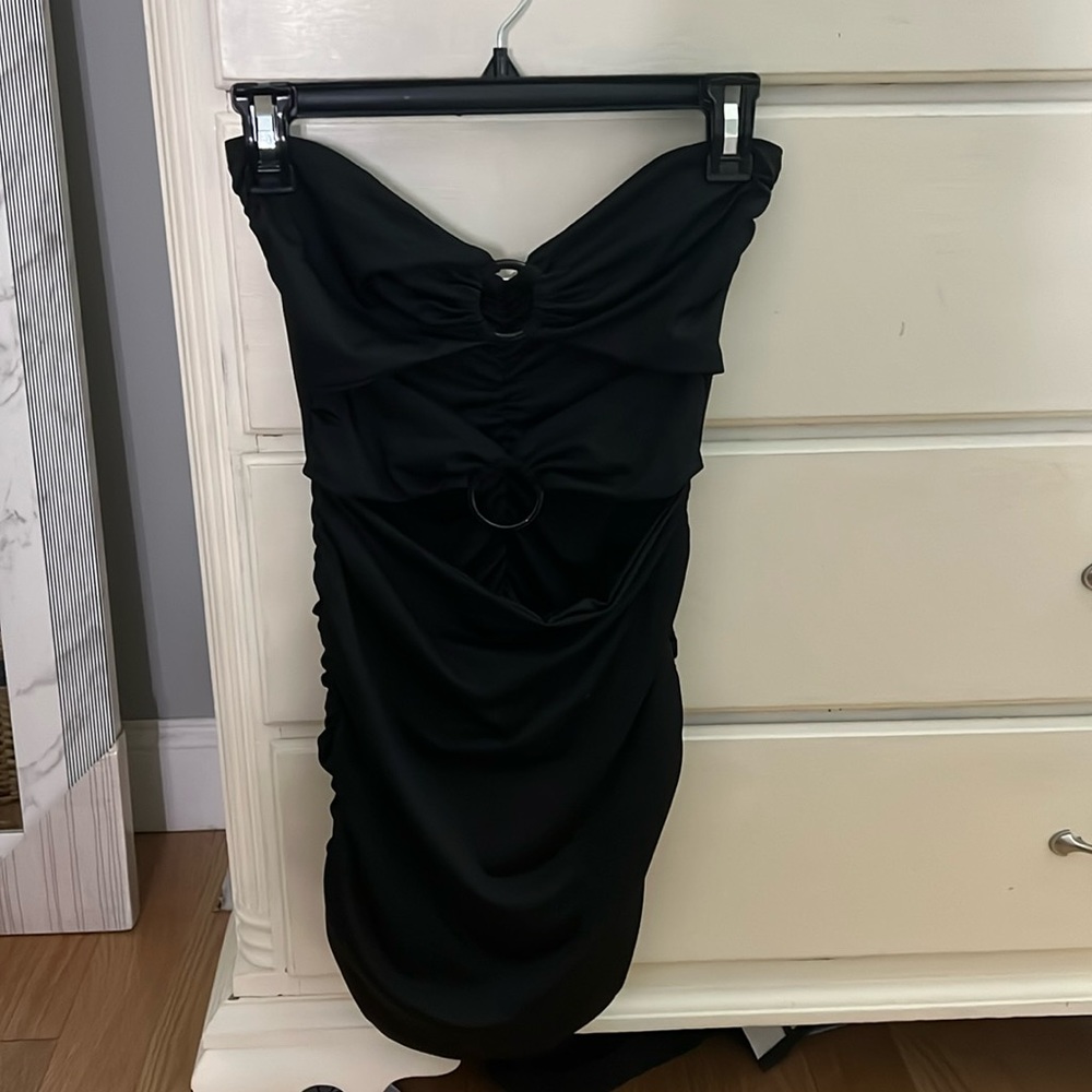 Black cocktail dress
